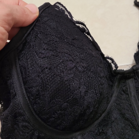 Faded Rose Black Lace Bodysuit ♥️ Medium - Picture 10 of 13